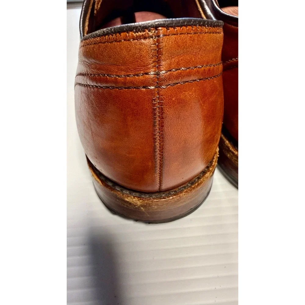 Allen Edmonds LaSalle Split Toe Derby Shoes Men's 11.5 D Brown Leather Made USA
